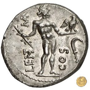 445/1 - denario L. Cornelius Crus Lentulus / C. Claudius Marcellus 49 BC (Apollonia - Asia)