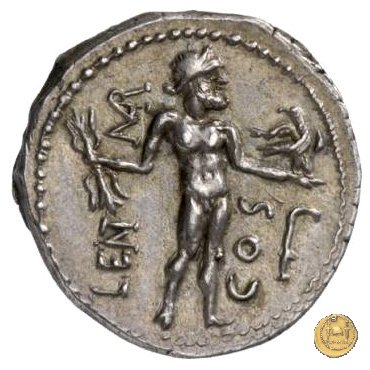 445/1 - denario L. Cornelius Crus Lentulus / C. Claudius Marcellus 49 BC (Apollonia - Asia)