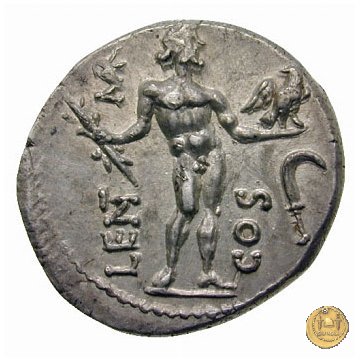 445/1 - denario L. Cornelius Crus Lentulus / C. Claudius Marcellus 49 BC (Apollonia - Asia)