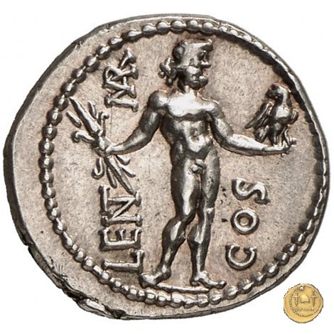 445/1 - denario L. Cornelius Crus Lentulus / C. Claudius Marcellus 49 BC (Apollonia - Asia)