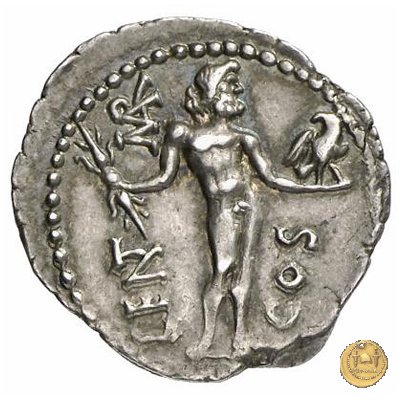 445/1 - denario L. Cornelius Crus Lentulus / C. Claudius Marcellus 49 BC (Apollonia - Asia)