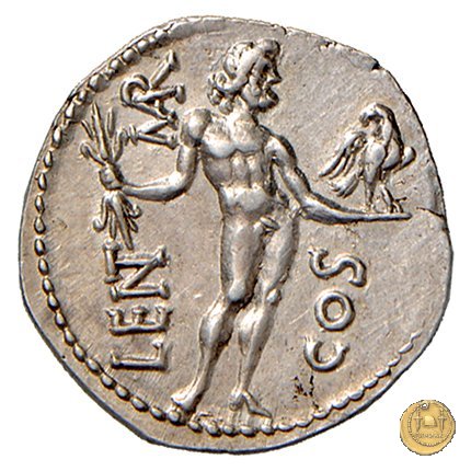 445/1 - denario L. Cornelius Crus Lentulus / C. Claudius Marcellus 49 a.C. (Apollonia - Asia)