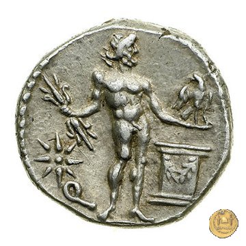 445/2 - denario L. Cornelius Crus Lentulus / C. Claudius Marcellus 49 BC (Apollonia - Asia)