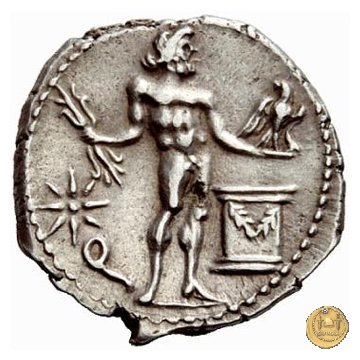 445/2 - denario L. Cornelius Crus Lentulus / C. Claudius Marcellus 49 a.C. (Apollonia - Asia)