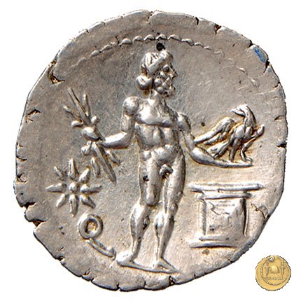 445/2 - denario L. Cornelius Crus Lentulus / C. Claudius Marcellus 49 BC (Apollonia - Asia)