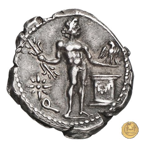 445/2 - denario L. Cornelius Crus Lentulus / C. Claudius Marcellus 49 BC (Apollonia - Asia)