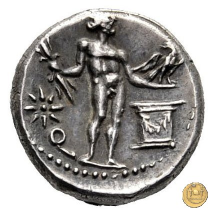 445/2 - denario L. Cornelius Crus Lentulus / C. Claudius Marcellus 49 BC (Apollonia - Asia)