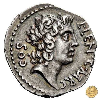 445/2 - denario L. Cornelius Crus Lentulus / C. Claudius Marcellus 49 BC (Apollonia - Asia)