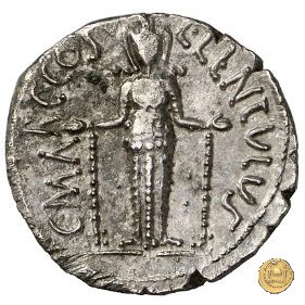 445/3 - denario L. Cornelius Crus Lentulus / C. Claudius Marcellus 49 BC (Apollonia - Asia)