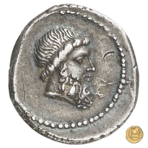 445/3 - denario L. Cornelius Crus Lentulus / C. Claudius Marcellus 49 BC (Apollonia - Asia)