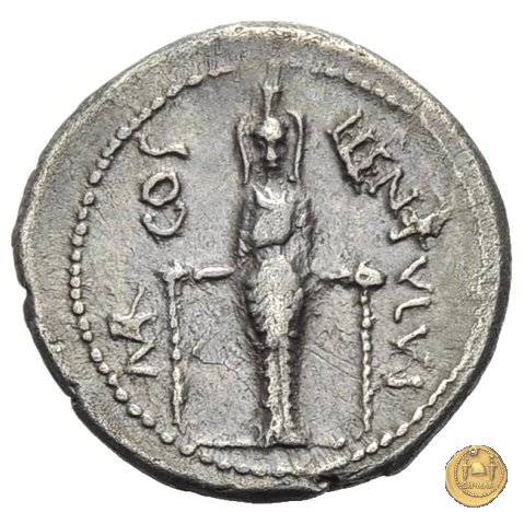 445/3 - denario L. Cornelius Crus Lentulus / C. Claudius Marcellus 49 BC (Apollonia - Asia)