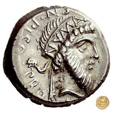 446/1 - denario Cn. Pompeius Magnus / Cn. Calpurnius Piso 49 BC (Itinerante con Pompeius)