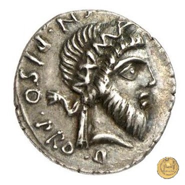 446/1 - denario Cn. Pompeius Magnus / Cn. Calpurnius Piso 49 BC (Itinerante con Pompeius)