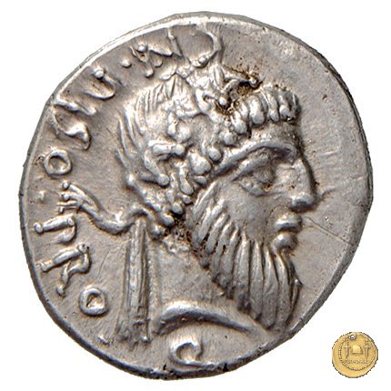 446/1 - denario Cn. Pompeius Magnus / Cn. Calpurnius Piso 49 BC (Itinerante con Pompeius)