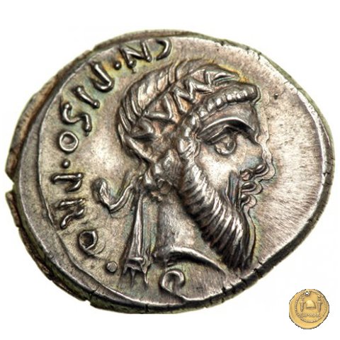 446/1 - denario Cn. Pompeius Magnus / Cn. Calpurnius Piso 49 BC (Itinerante con Pompeius)