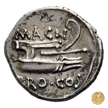 446/1 - denario Cn. Pompeius Magnus / Cn. Calpurnius Piso 49 BC (Itinerante con Pompeius)