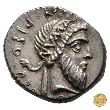 446/1 - denario Cn. Pompeius Magnus / Cn. Calpurnius Piso 49 BC (Itinerante con Pompeius)