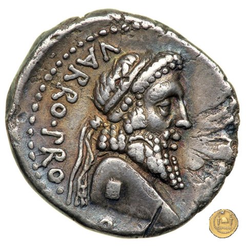 447/1 - denario Cn. Pompeius Magnus / Terentius Varro 49 BC (Itinerante con Pompeius)