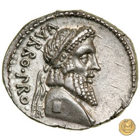 447/1 - denario Cn. Pompeius Magnus / Terentius Varro 49 a.C. (Itinerante con Pompeius)