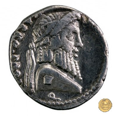 447/1 - denario Terentius Varro 49 BC (Itinerante con Pompeius)