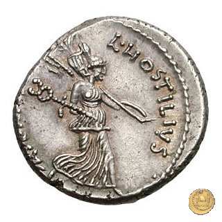 448/1 - denario L. Hostilius Saserna 48 BC (Roma)