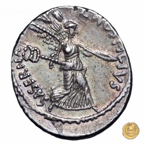 448/1 - denario L. Hostilius Saserna 48 BC (Roma)