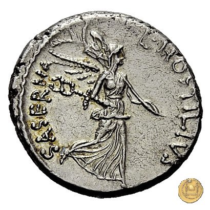 448/1 - denario L. Hostilius Saserna 48 BC (Roma)