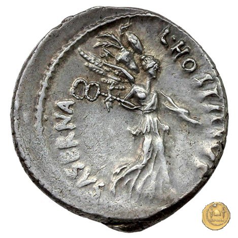 448/1 - denario L. Hostilius Saserna 48 BC (Roma)