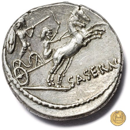 448/2 - denario L. Hostilius Saserna 48 BC (Roma)