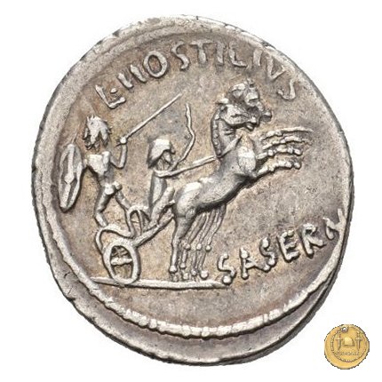 448/2 - denario L. Hostilius Saserna 48 BC (Roma)