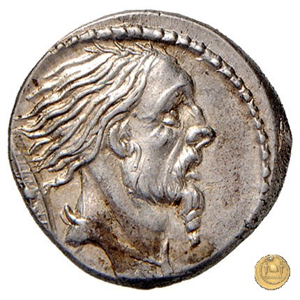 448/2 - denario L. Hostilius Saserna 48 a.C. (Roma)