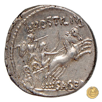 448/2 - denario L. Hostilius Saserna 48 a.C. (Roma)