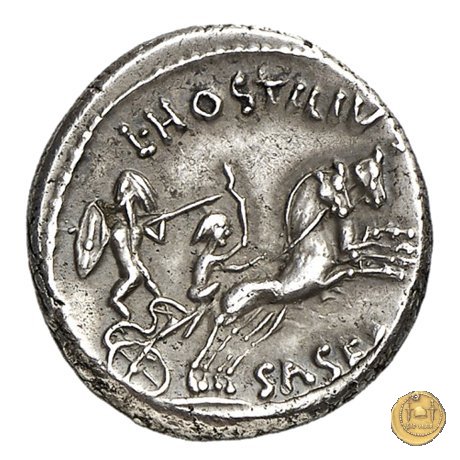 448/2 - denario L. Hostilius Saserna 48 BC (Roma)