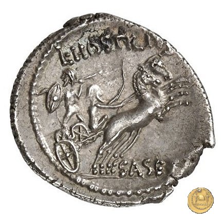 448/2 - denario L. Hostilius Saserna 48 BC (Roma)