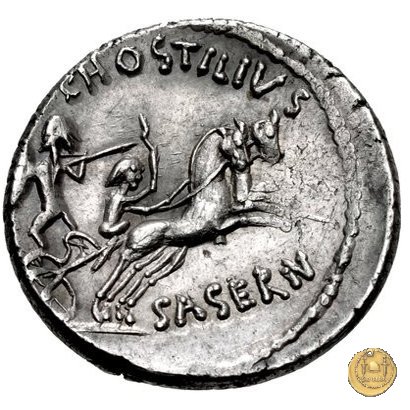 448/2 - denario L. Hostilius Saserna 48 BC (Roma)