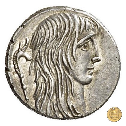 448/3 - denario L. Hostilius Saserna 48 a.C. (Roma)