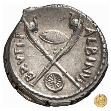 450/1 - denario D. Postumius Albinus Bruti 48 BC (Roma)