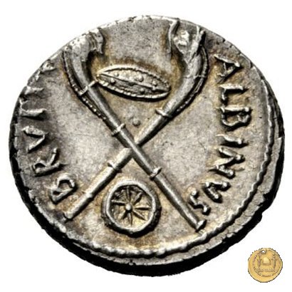 450/1 - denario D. Postumius Albinus Bruti 48 BC (Roma)