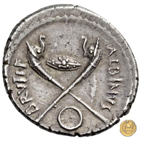 450/1 - denario D. Postumius Albinus Bruti 48 BC (Roma)