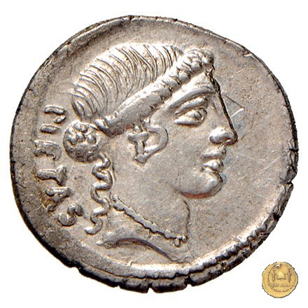 450/2 - denario D. Postumius Albinus Bruti 48 a.C. (Roma)
