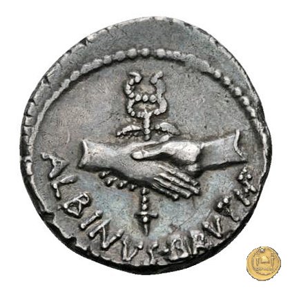 450/2 - denario D. Postumius Albinus Bruti 48 BC (Roma)