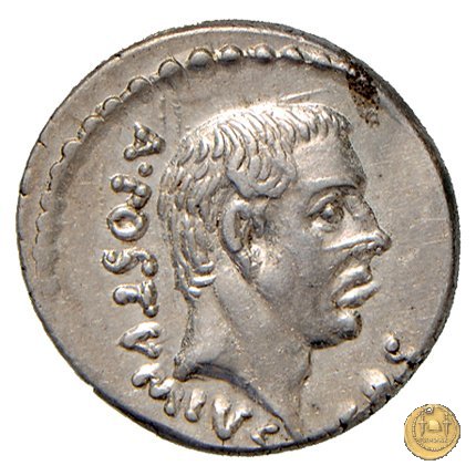 450/3 - denario D. Postumius Albinus Bruti 48 BC (Roma)