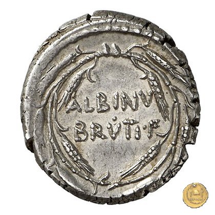 450/3 - denario D. Postumius Albinus Bruti 48 BC (Roma)