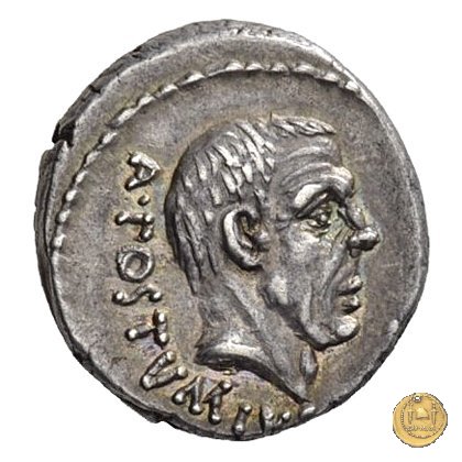450/3 - denario D. Postumius Albinus Bruti 48 a.C. (Roma)