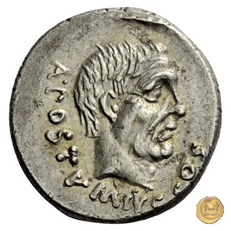 450/3 - denario D. Postumius Albinus Bruti 48 BC (Roma)