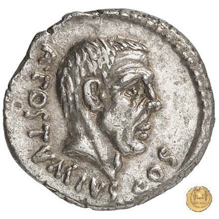 450/3 - denario D. Postumius Albinus Bruti 48 BC (Roma)