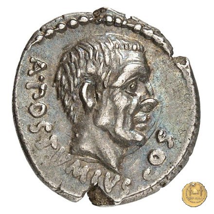 450/3 - denario D. Postumius Albinus Bruti 48 BC (Roma)