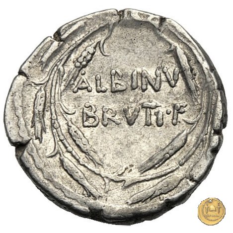 450/3 - denario D. Postumius Albinus Bruti 48 BC (Roma)