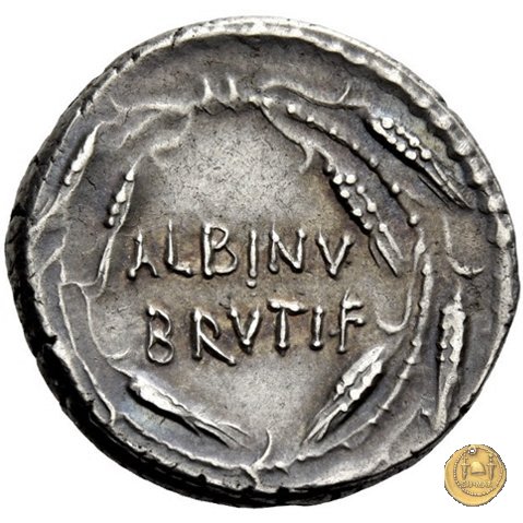 450/3 - denario D. Postumius Albinus Bruti 48 BC (Roma)