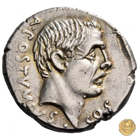 450/3 - denario D. Postumius Albinus Bruti 48 BC (Roma)